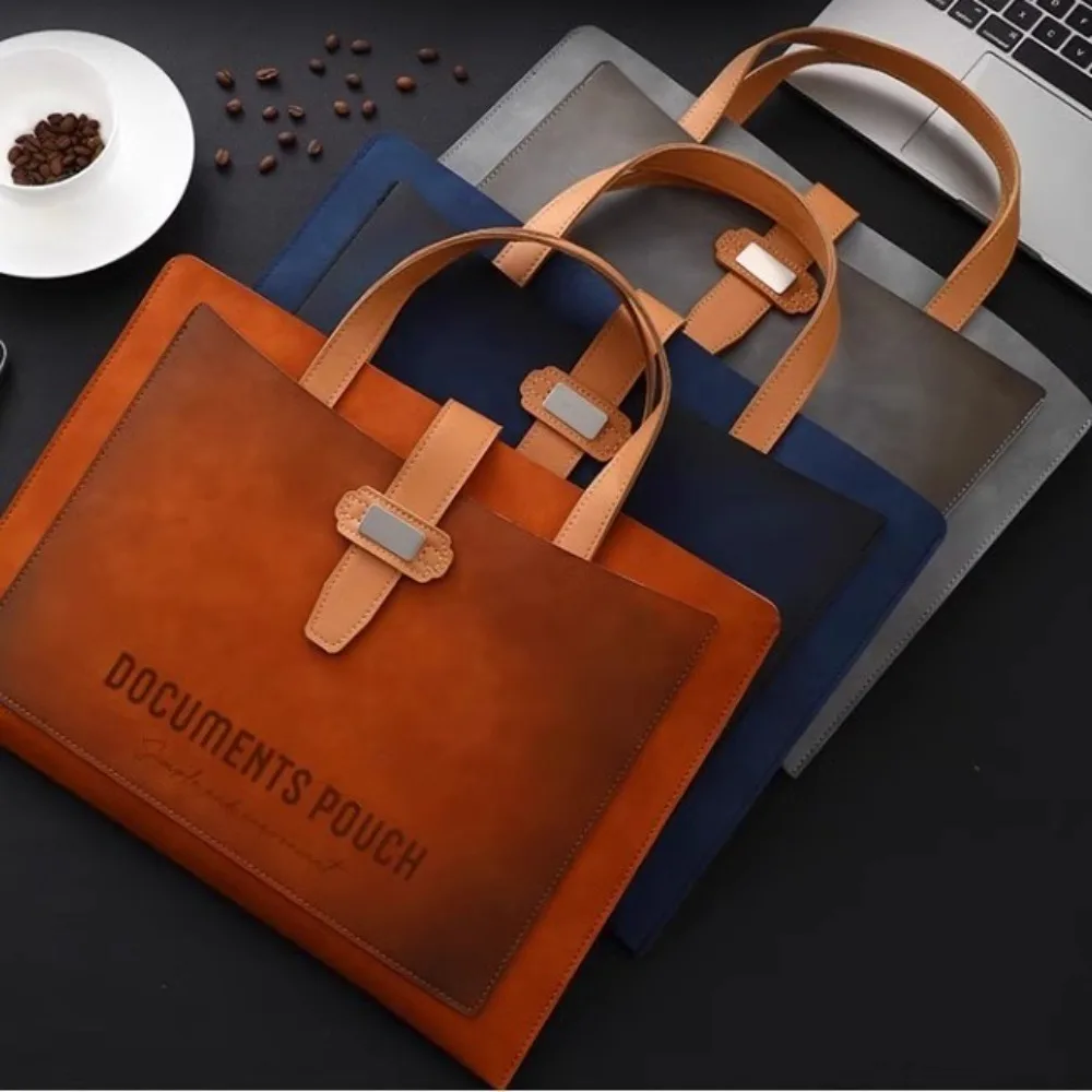 Useful PU Leather File Folder Large Capacity with Handles Business Document Bag Briefcase
Useful PU Leather File Folder Large Capacity with Handles Business Document Bag Briefcase