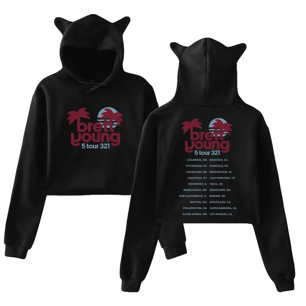 Brett Young 5 Tour 3 2 1 Merch Пуловер с кошачьими ушками Толстовка с длинными рукавами Женский укороченный топ 2023, женская одежда Dated Tour
Brett Young 5 Tour 3 2 1 Merch Пуловер с кошачьими ушками Толстовка с длинными рукавами Женский укороченный топ 2023, женская одежда Dated Tour