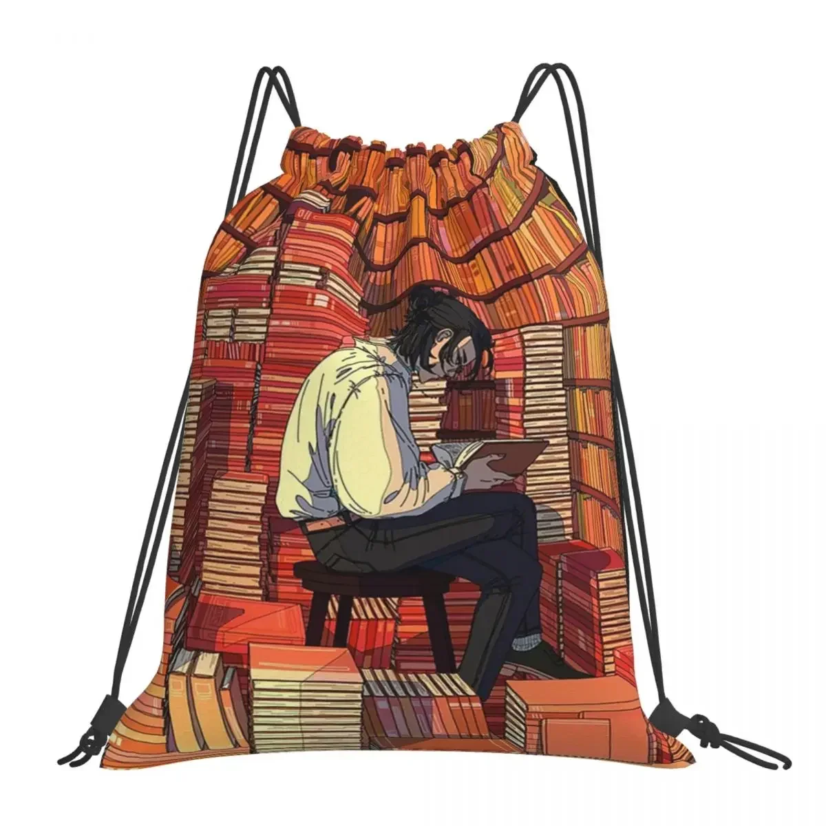 Book Hoarder Backpacks Fashion Portable Drawstring Bags Drawstring Bundle Pocket Shoes Bag BookBag For Man Woman Students
Book Hoarder Backpacks Fashion Portable Drawstring Bags Drawstring Bundle Pocket Shoes Bag BookBag For Man Woman Students