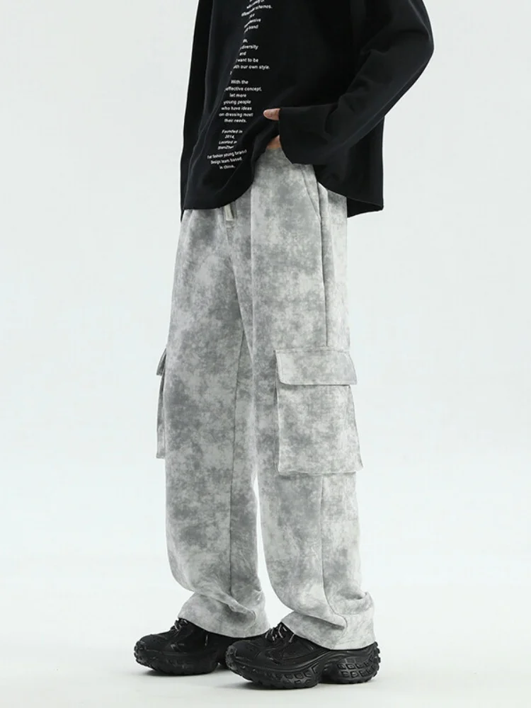 Ретро-американские рабочие брюки с эффектом потертости для мужчин, весенне-осенние, широкие, свободного кроя, для подростков, модные, уличные, повседневные брюки
Ретро-американские рабочие брюки с эффектом потертости для мужчин, весенне-осенние, широкие, свободного кроя, для подростков, модные, уличные, повседневные брюки