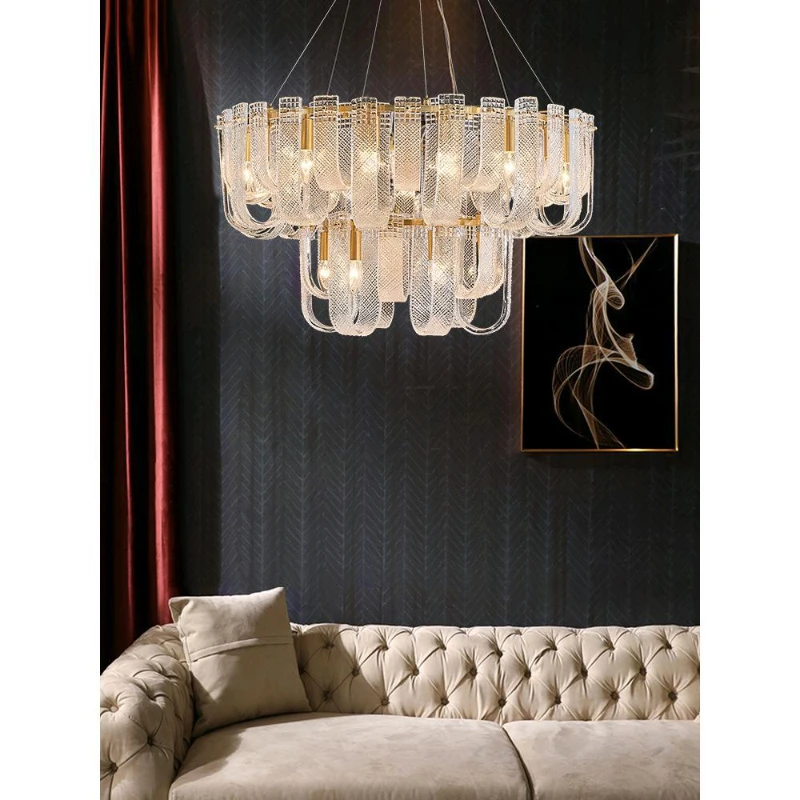 French high-end pendant light glass blade shape Chandelier villa dining living room master bedroom home decoration lighting lamp
French high-end pendant light glass blade shape Chandelier villa dining living room master bedroom home decoration lighting lamp