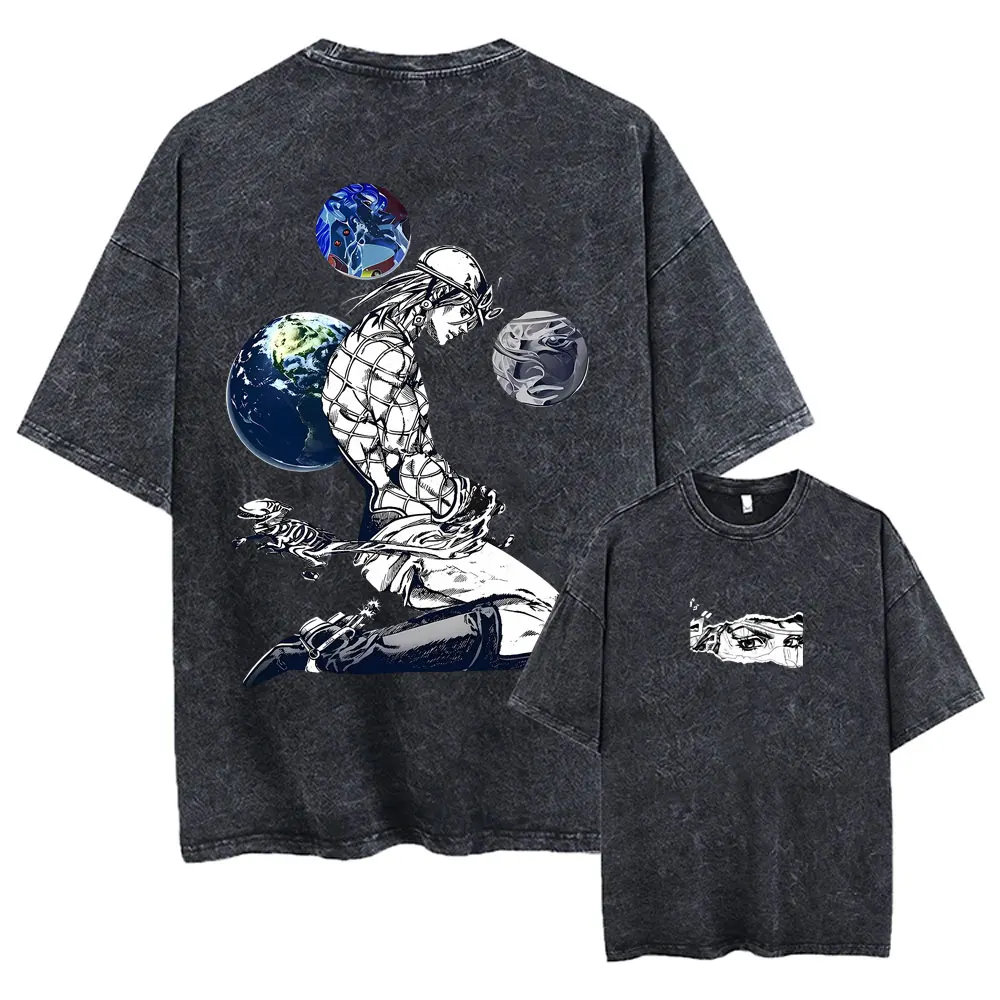 Anime Jojo Bizarre Adventure Steel Ball Run Diego Brando Washed Vintage T-shirt Men Women Clothing Manga Retro Oversized T Shirt
Anime Jojo Bizarre Adventure Steel Ball Run Diego Brando Washed Vintage T-shirt Men Women Clothing Manga Retro Oversized T Shirt