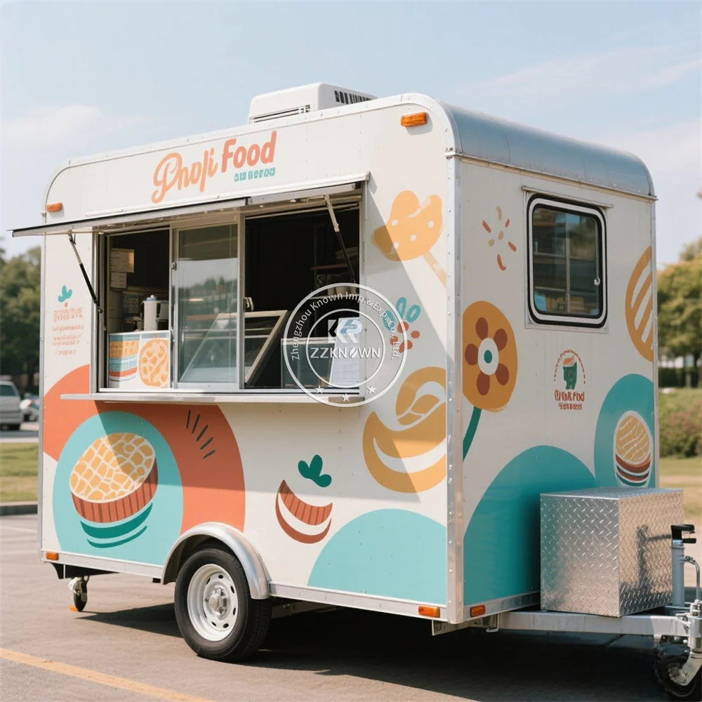 Street Food Trailer Coffee Ice Cream Cart Custom Color Concession Ice Cream Snack Pizza Food Truck With Full Kitchen
Street Food Trailer Coffee Ice Cream Cart Custom Color Concession Ice Cream Snack Pizza Food Truck With Full Kitchen
