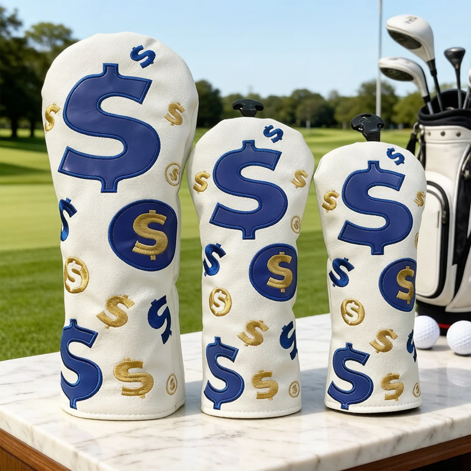 White Embroidery Golf Club Head Cover Driver Fairway Hybrid Woods Protector Golf Accessories Elastic Band PU Leather Headcovers
White Embroidery Golf Club Head Cover Driver Fairway Hybrid Woods Protector Golf Accessories Elastic Band PU Leather Headcovers