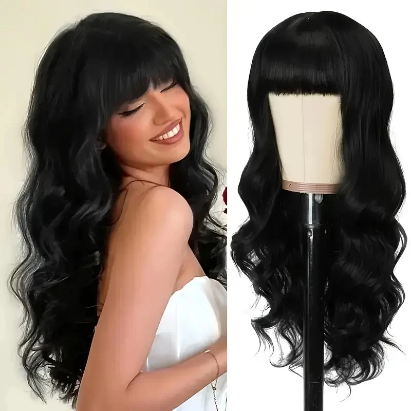 HAIRTIME Body Wave Human Hair Wigs With Bangs 30 inches 180% Density Brazilian Fringe Remy Full Machine Made Wig For Women
HAIRTIME Body Wave Human Hair Wigs With Bangs 30 inches 180% Density Brazilian Fringe Remy Full Machine Made Wig For Women