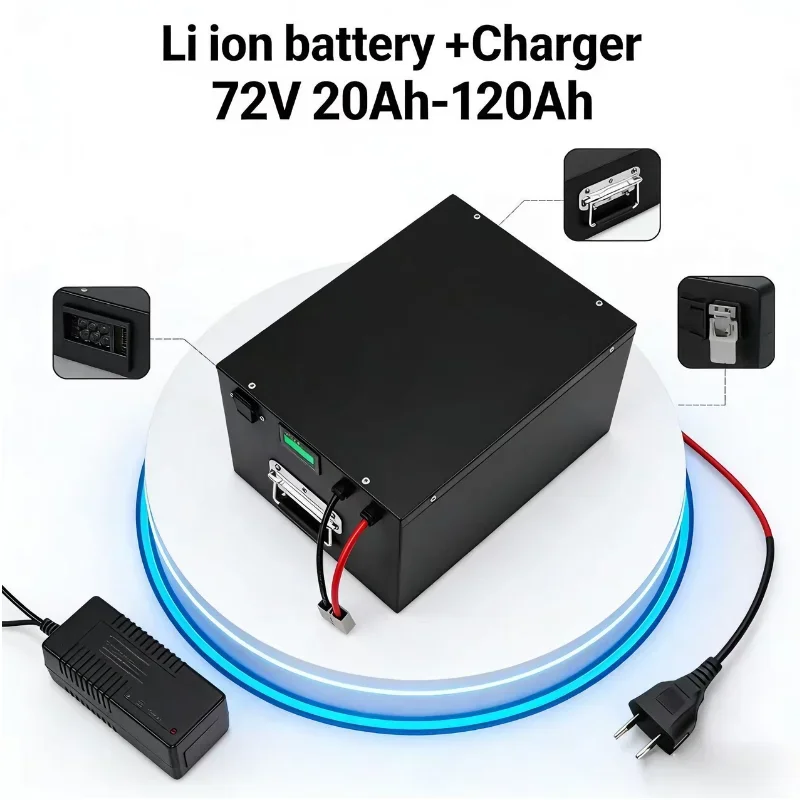 17S 60V Lithium Ion Battery Pack 20Ah-120Ah, High Power Battery for 1000W-8000W Golf Cart, Electric Tricycle, Scooter, RV, Solar
17S 60V Lithium Ion Battery Pack 20Ah-120Ah, High Power Battery for 1000W-8000W Golf Cart, Electric Tricycle, Scooter, RV, Solar