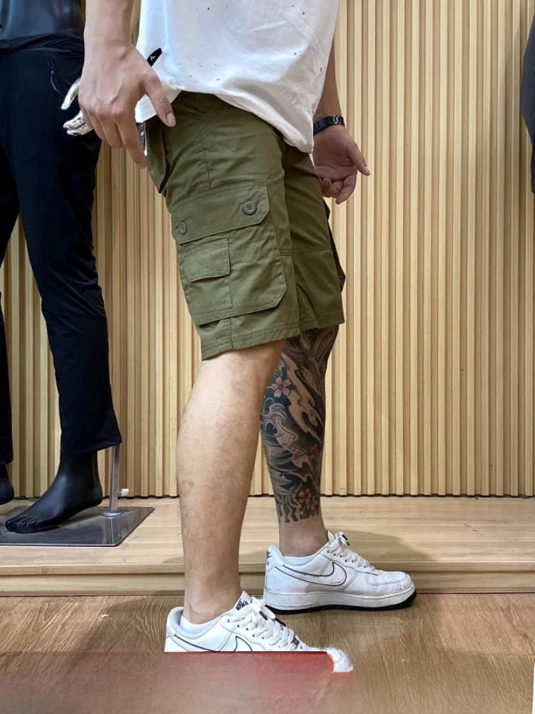 Outdoor Workwear Men's Five-Quarter Cotton Shorts 100% Pure Cotton Flatweave mid Waist Straight Leg Summer Versatile Shorts
Outdoor Workwear Men's Five-Quarter Cotton Shorts 100% Pure Cotton Flatweave mid Waist Straight Leg Summer Versatile Shorts