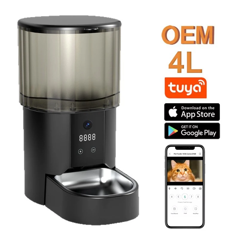 Умная кормушка для животных с камерой, 4 л, автоматический дозатор корма, таймер, дозирование, управление через приложение, аксессуары
Умная кормушка для животных с камерой, 4 л, автоматический дозатор корма, таймер, дозирование, управление через приложение, аксессуары