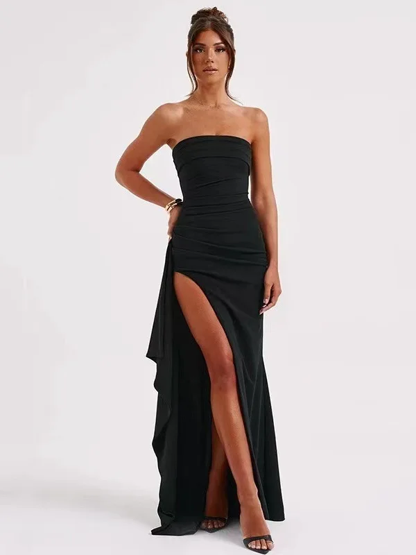 Sexy Strapl Bal High Slit Dr Women's High Waist Svel Polyester Fabric Breathable Skin-Friendly Summer Par ...
Sexy Strapl Bal High Slit Dr Women's High Waist Svel Polyester Fabric Breathable Skin-Friendly Summer Par ...