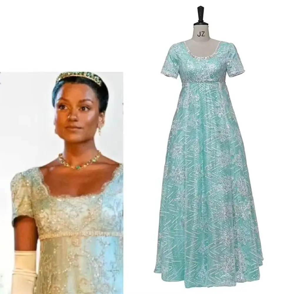 Kate Sharma Cosplay Costume High Waistline Regency Era Dress Jane Austin Tea Party Ball Gown
Kate Sharma Cosplay Costume High Waistline Regency Era Dress Jane Austin Tea Party Ball Gown