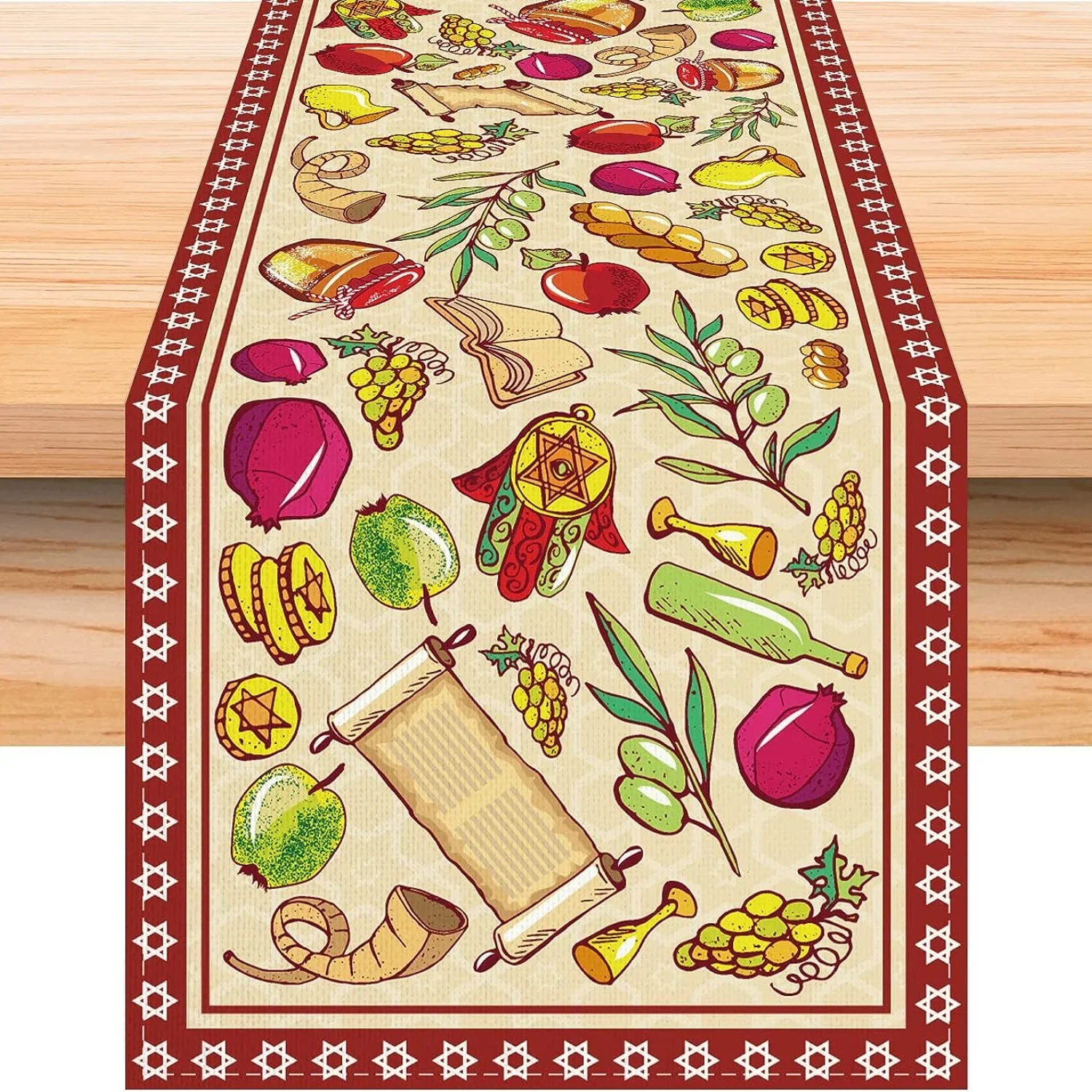 Shana Tova Linen Table Runners Jewish Holiday Table Decor Reusable Kitchen Dining Table Runners Rosh Hashanah Decorations
Shana Tova Linen Table Runners Jewish Holiday Table Decor Reusable Kitchen Dining Table Runners Rosh Hashanah Decorations