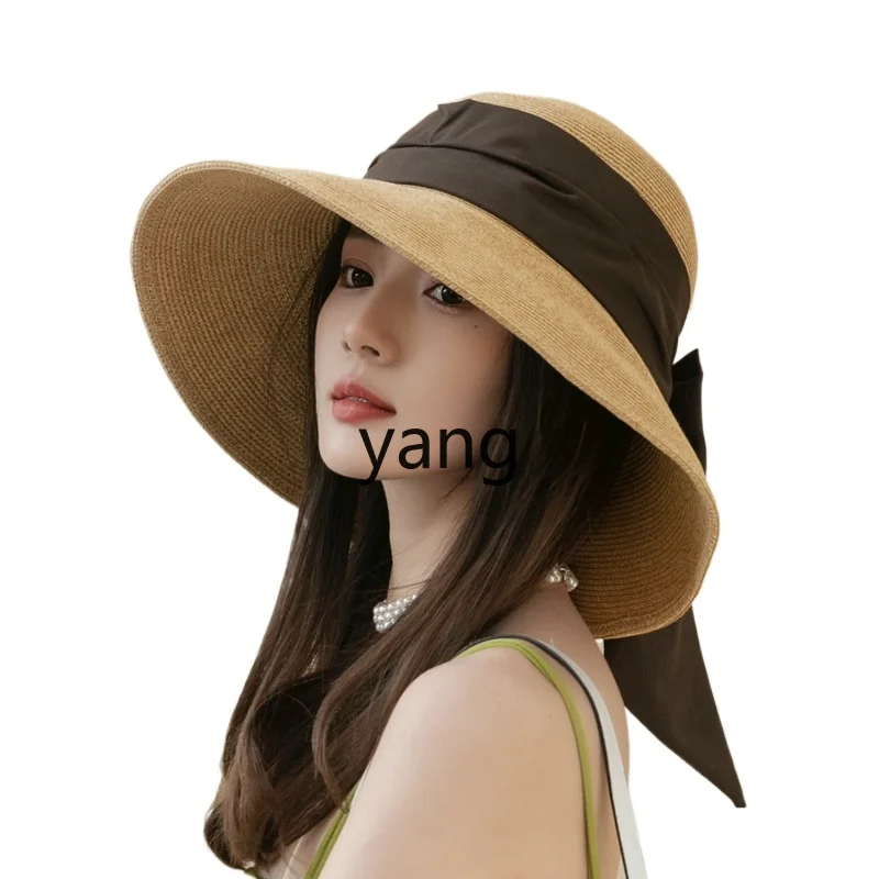 CX spring and summer big-brimmed straw hat women's foldable fine straw beach visor
CX spring and summer big-brimmed straw hat women's foldable fine straw beach visor