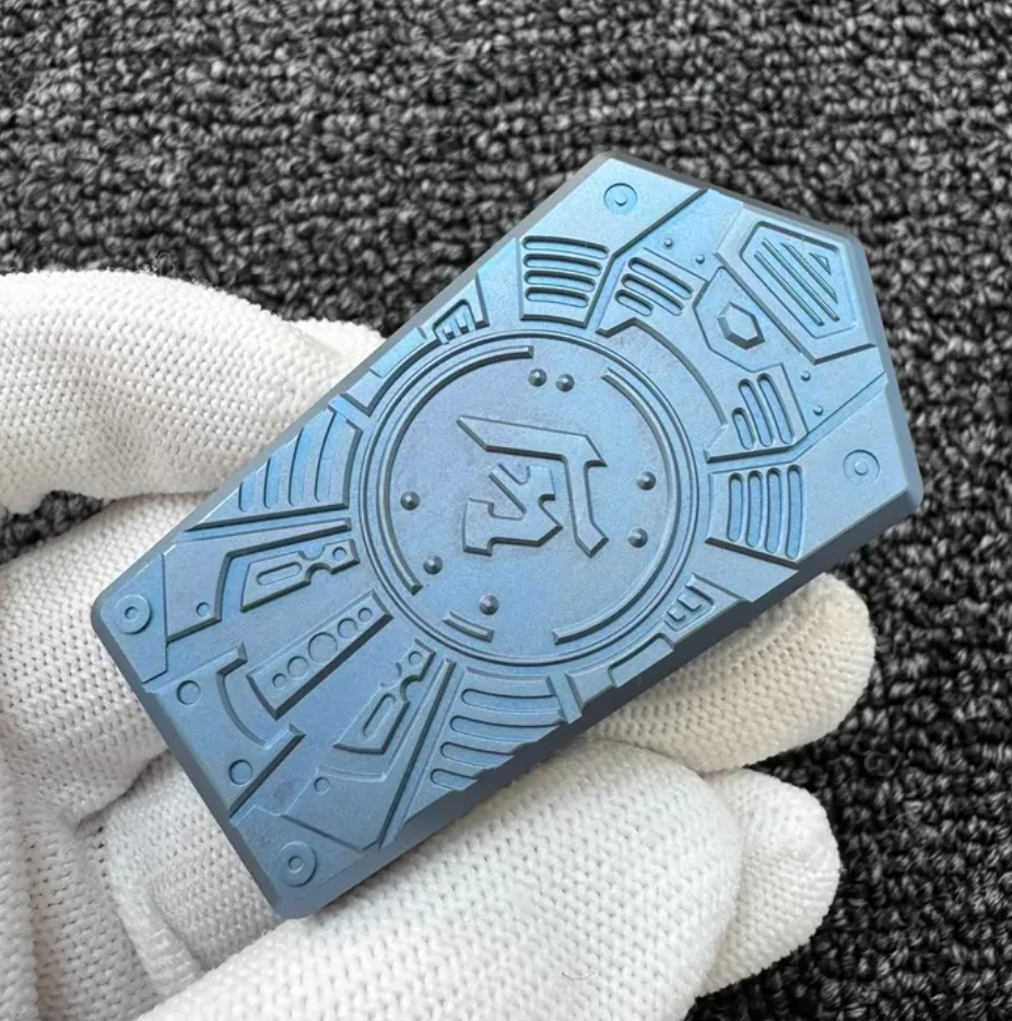 Used EDC TIERI Titanium Blue General's Order fidget slider decompression toy
Used EDC TIERI Titanium Blue General's Order fidget slider decompression toy