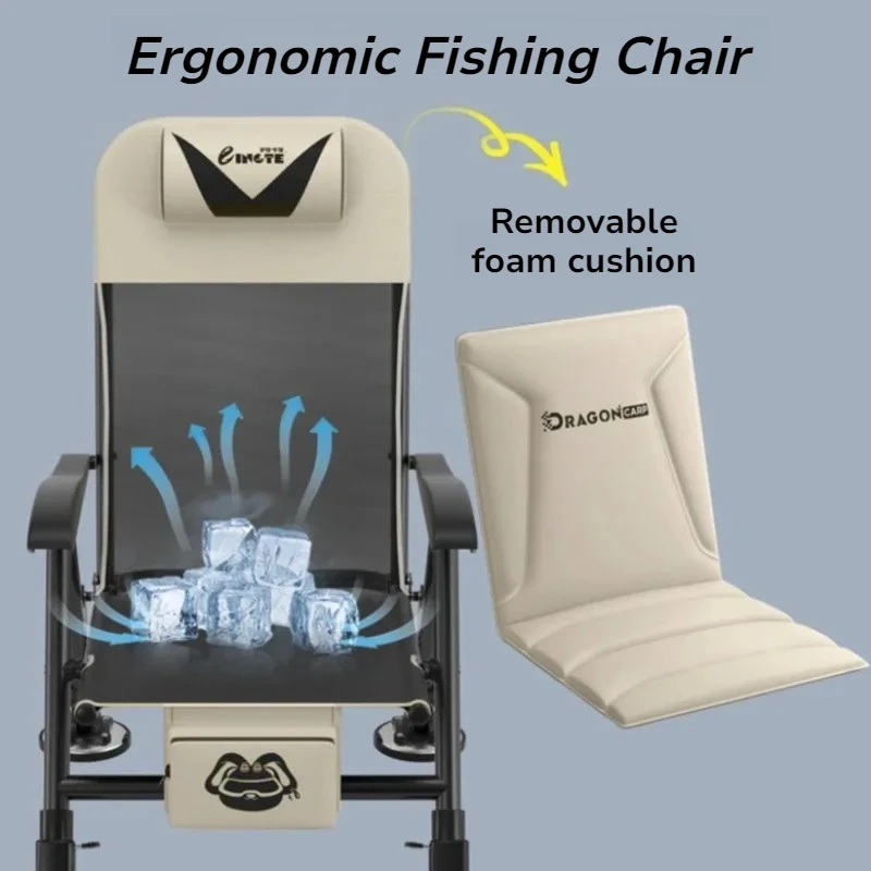 Ergonomic Folding Fishing Chair Multifunctional Widened Thickened Angle-adjustable Camping Chair Stable Portable Fishing Tools
Ergonomic Folding Fishing Chair Multifunctional Widened Thickened Angle-adjustable Camping Chair Stable Portable Fishing Tools