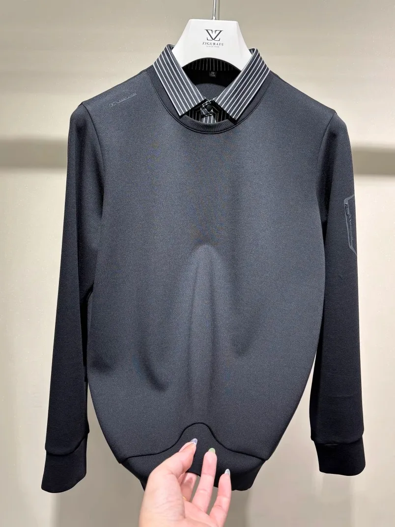 High Quali Faionable Men's irt Collar T-irt Hoodie Busin Sle Autumn Winter New Arrival Stand Fit Long Sve
High Quali Faionable Men's irt Collar T-irt Hoodie Busin Sle Autumn Winter New Arrival Stand Fit Long Sve