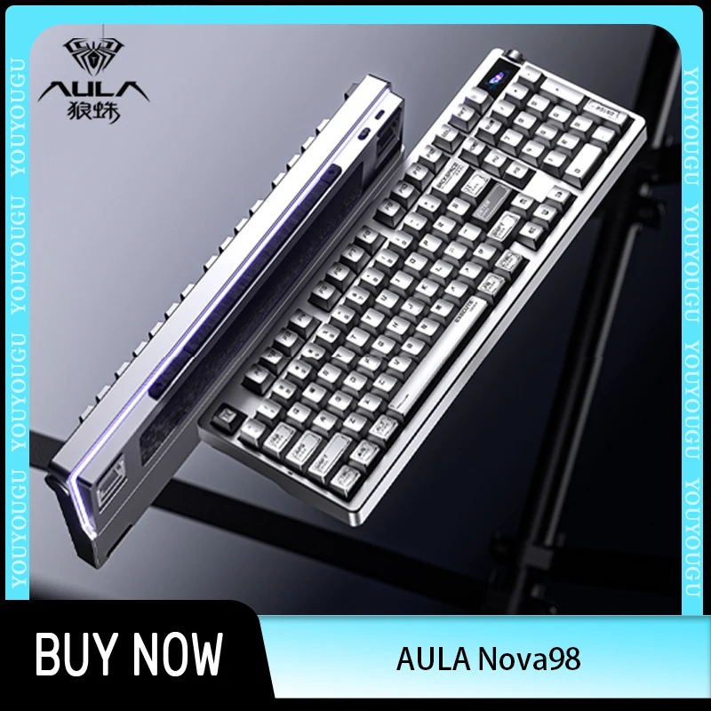 AULA Nova98 Tri Mode Mechanical Keyboard Wireless Dual 8000HZ with Fun Display Screen Hot Swap Low Latency Gaming Keyboard Gift
AULA Nova98 Tri Mode Mechanical Keyboard Wireless Dual 8000HZ with Fun Display Screen Hot Swap Low Latency Gaming Keyboard Gift