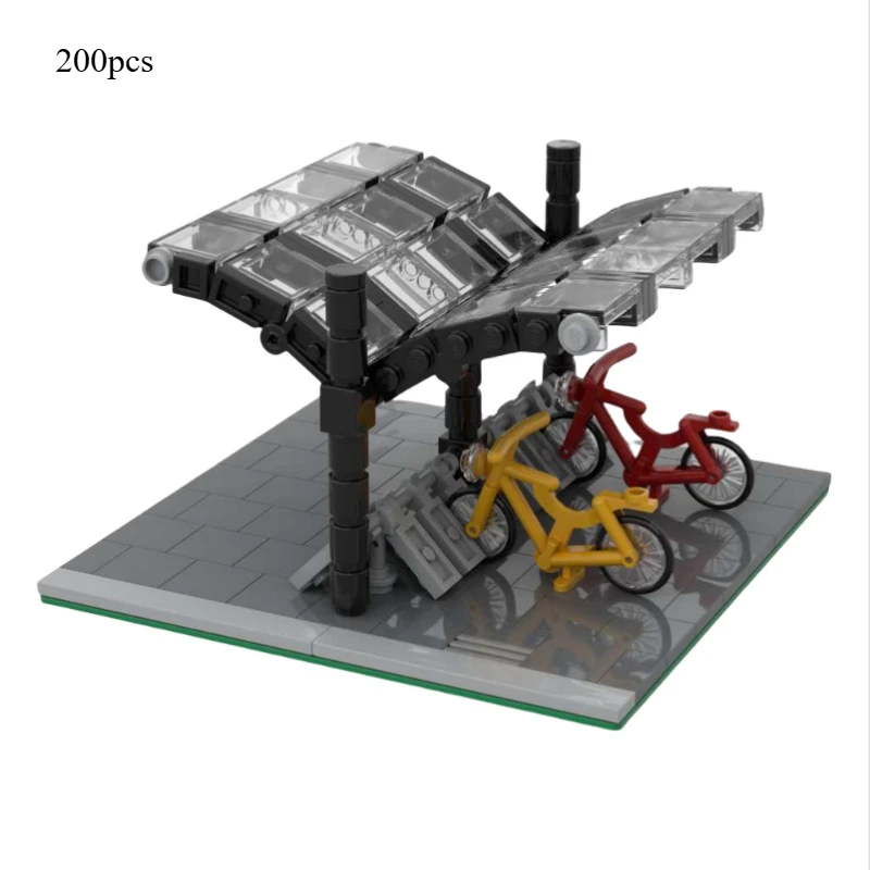MOC Bicycle Parking Shed Creative Building Block Assembly Ornaments Children Educational Collection Bricks Toys
MOC Bicycle Parking Shed Creative Building Block Assembly Ornaments Children Educational Collection Bricks Toys