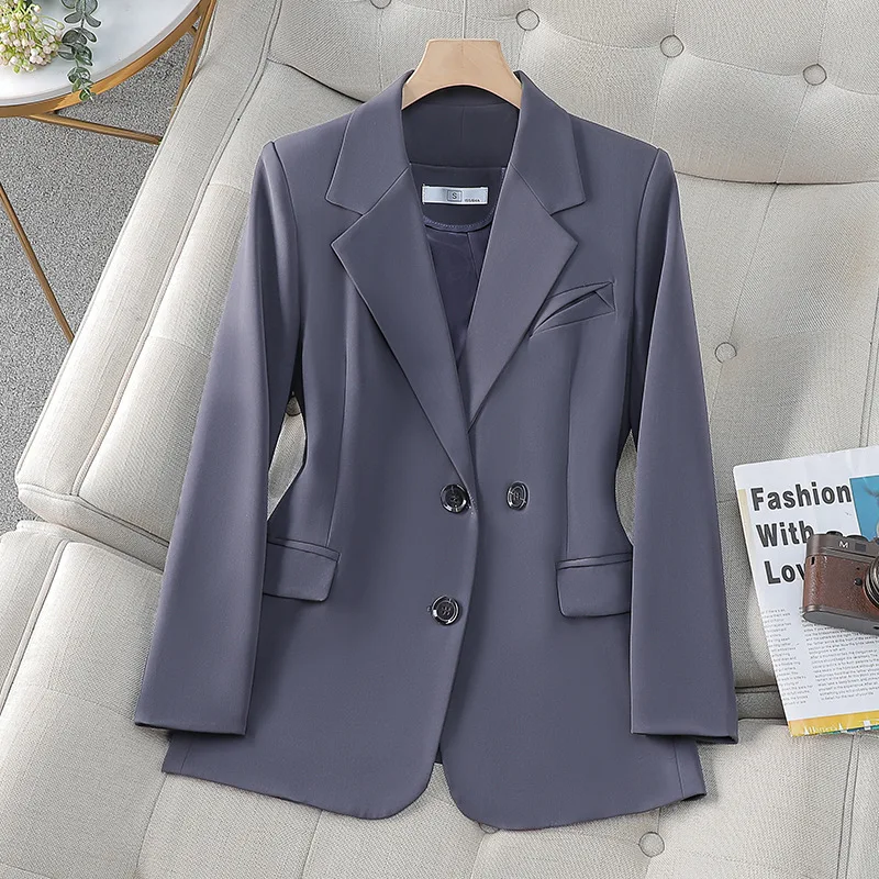 Gray Suit Women's Small Autumn and Winter High Sense Temperament Leisure Goddess Temperament Business Clothing Suit Jacket
Gray Suit Women's Small Autumn and Winter High Sense Temperament Leisure Goddess Temperament Business Clothing Suit Jacket