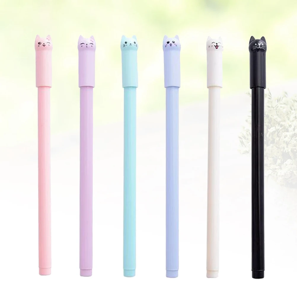 12 pcs Cartoon Cat Pen Creative Gel Pens for Girls Full Needle 0.5mm Smooth Writing Cute Design Comfort Grip
12 pcs Cartoon Cat Pen Creative Gel Pens for Girls Full Needle 0.5mm Smooth Writing Cute Design Comfort Grip