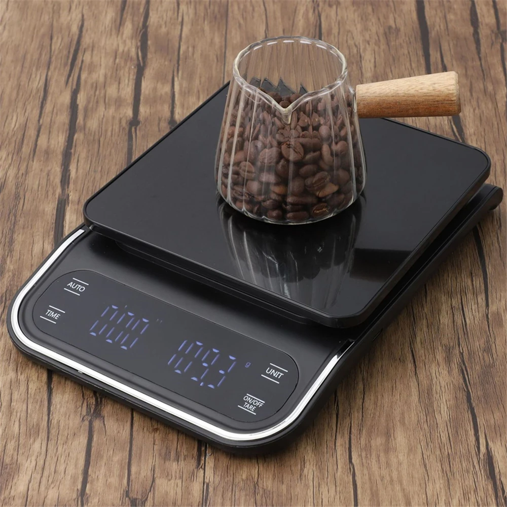 Precision Digital Scale with Timer Electronic Coffee Scale 3KG/0.1g Waterproof Food Scale USB Charge Measuring Scale for kitchen
Precision Digital Scale with Timer Electronic Coffee Scale 3KG/0.1g Waterproof Food Scale USB Charge Measuring Scale for kitchen