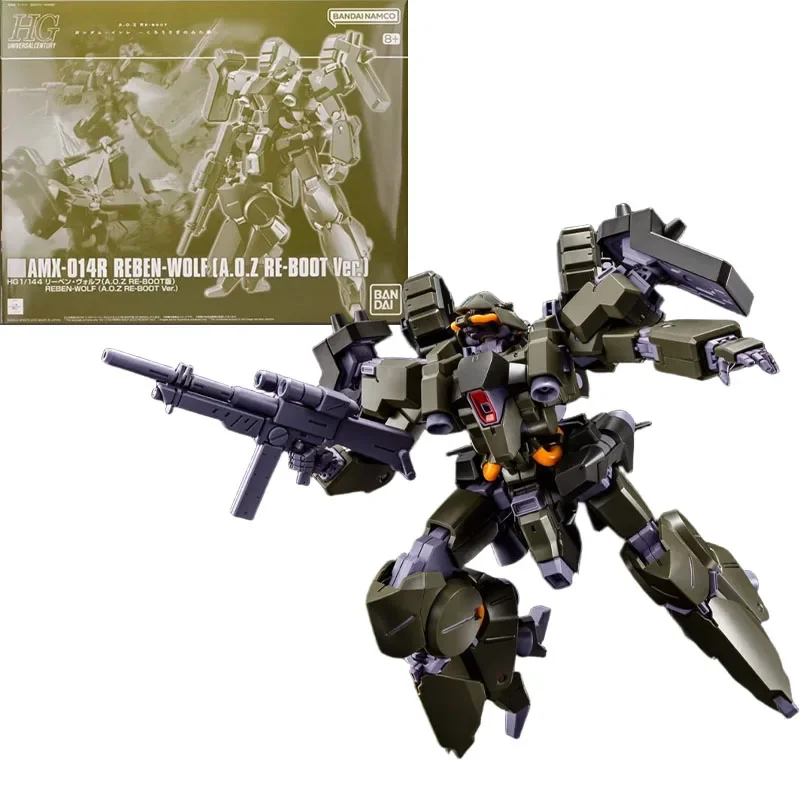 Bandai Original GUNDAM HG REBEN-WOLF A.O.Z RE-BOOT Ver. AMX-014R 1/144 Anime Action Figure Assembly Model Toys Gifts For Child
Bandai Original GUNDAM HG REBEN-WOLF A.O.Z RE-BOOT Ver. AMX-014R 1/144 Anime Action Figure Assembly Model Toys Gifts For Child