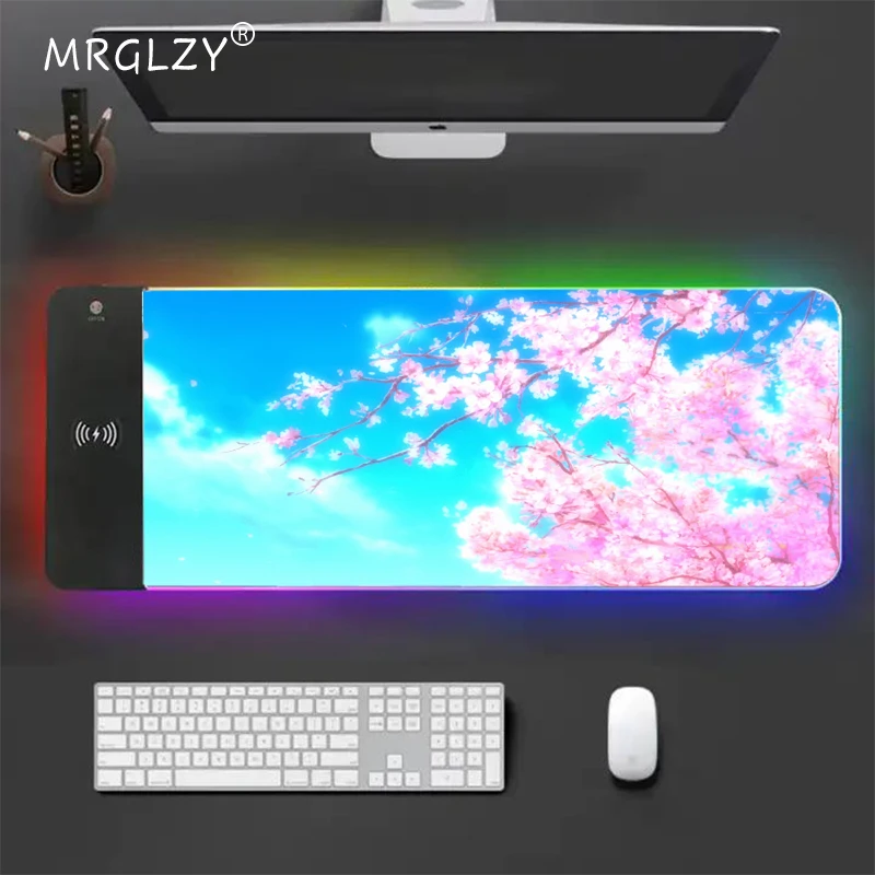 Wireless Charging Gaming Mouse Pad Desktop Computers Anime Scenery Sakura Gaming Room Decoration Mouse Pads Laptop Accessories
Wireless Charging Gaming Mouse Pad Desktop Computers Anime Scenery Sakura Gaming Room Decoration Mouse Pads Laptop Accessories