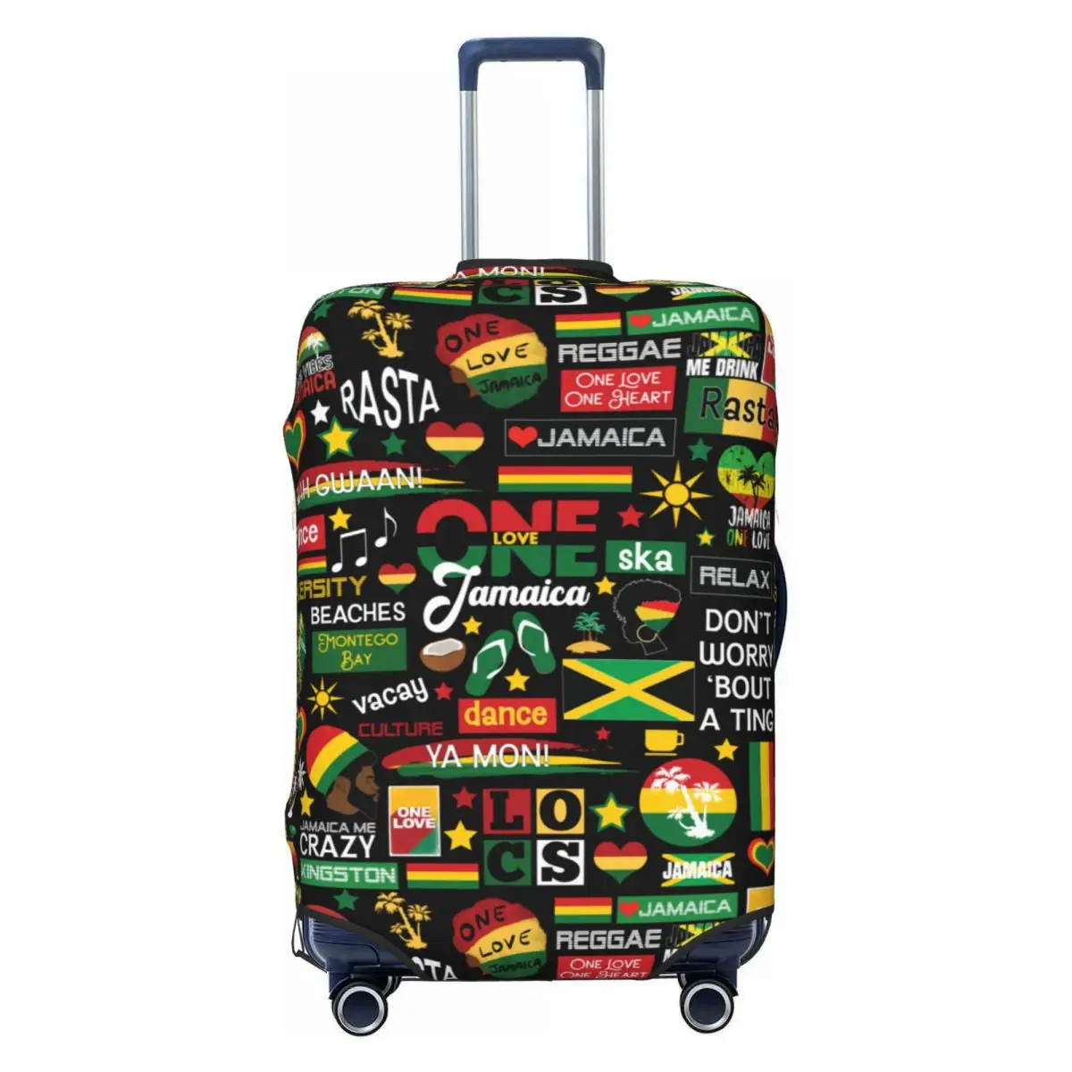 Custom Jamaica One Love Culture Pattern Luggage Cover Cute Suitcase Protector Covers Suit For 18-32 inch
Custom Jamaica One Love Culture Pattern Luggage Cover Cute Suitcase Protector Covers Suit For 18-32 inch