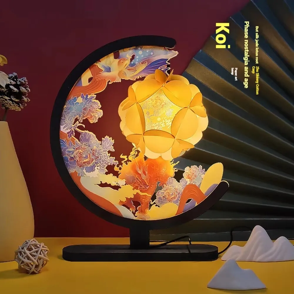 Retro Creative Chinese Paper Carving Night Light DIY Handmade Bedside Table Lamp Decor for Home Art Lighting Room Decor Gift
Retro Creative Chinese Paper Carving Night Light DIY Handmade Bedside Table Lamp Decor for Home Art Lighting Room Decor Gift