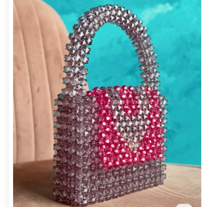Fashionable Acrylic Bead Handmade Women's Bags Spring Summer Simple Versatile Flip Small Square Bag Customizable Ladies Handbag
Fashionable Acrylic Bead Handmade Women's Bags Spring Summer Simple Versatile Flip Small Square Bag Customizable Ladies Handbag