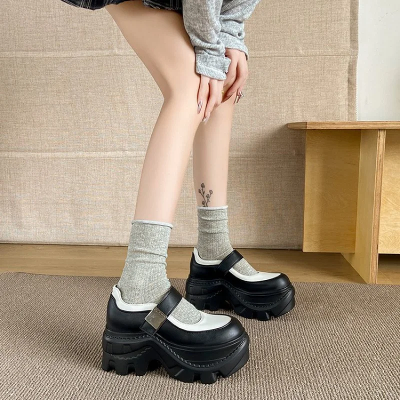 Туфли-качалки с круглым носком PUMagic Tape, туфли на высоком каблуке с глубоким вырезом (6-8 см), низкие туфли с резиновой подошвой-качалки
Туфли-качалки с круглым носком PUMagic Tape, туфли на высоком каблуке с глубоким вырезом (6-8 см), низкие туфли с резиновой подошвой-качалки