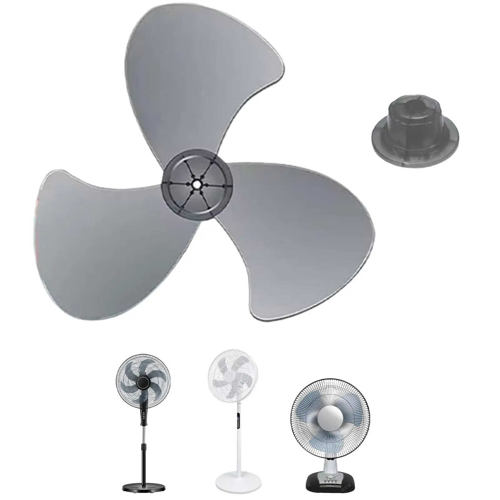 Fan Blade Replacement Parts 3-Blade Propeller 16-inch 400mm Replacement Fan Blade with Nut Cap Wall Fan Leaves Replacement
Fan Blade Replacement Parts 3-Blade Propeller 16-inch 400mm Replacement Fan Blade with Nut Cap Wall Fan Leaves Replacement