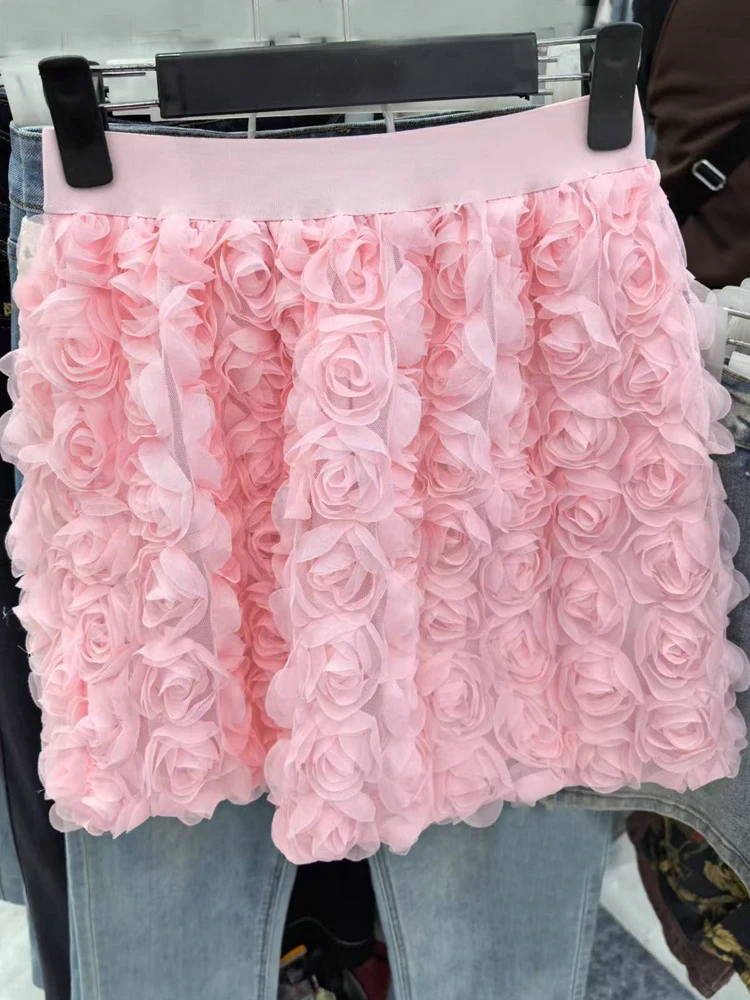 Pink 3D Rose Flower Retro Sexy Skirts Womens 2026 Summer Fashion High Waist Strechy Sweet Girls Mini Bud Skirt Female A-Line
Pink 3D Rose Flower Retro Sexy Skirts Womens 2026 Summer Fashion High Waist Strechy Sweet Girls Mini Bud Skirt Female A-Line