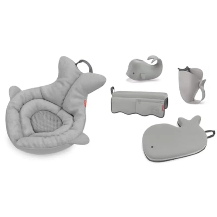 Детская ванночка и набор из 4 предметов для купания, серый цвет
Детская ванночка и набор из 4 предметов для купания, серый цвет