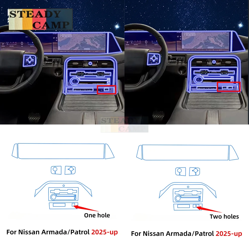 Для Nissan Patrol Armada 2025 PPF защитная пленка, аксессуары, интерьерная прозрачная ТПУ, GPS-навигация, панель шестерни, центральная консоль
Для Nissan Patrol Armada 2025 PPF защитная пленка, аксессуары, интерьерная прозрачная ТПУ, GPS-навигация, панель шестерни, центральная консоль