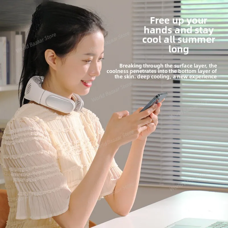 Летний безлопастной охлаждающий вентилятор для шеи, портативный USB-зарядка, складной мини-маленький вентилятор, охлаждающий артефакт для шеи
Летний безлопастной охлаждающий вентилятор для шеи, портативный USB-зарядка, складной мини-маленький вентилятор, охлаждающий артефакт для шеи