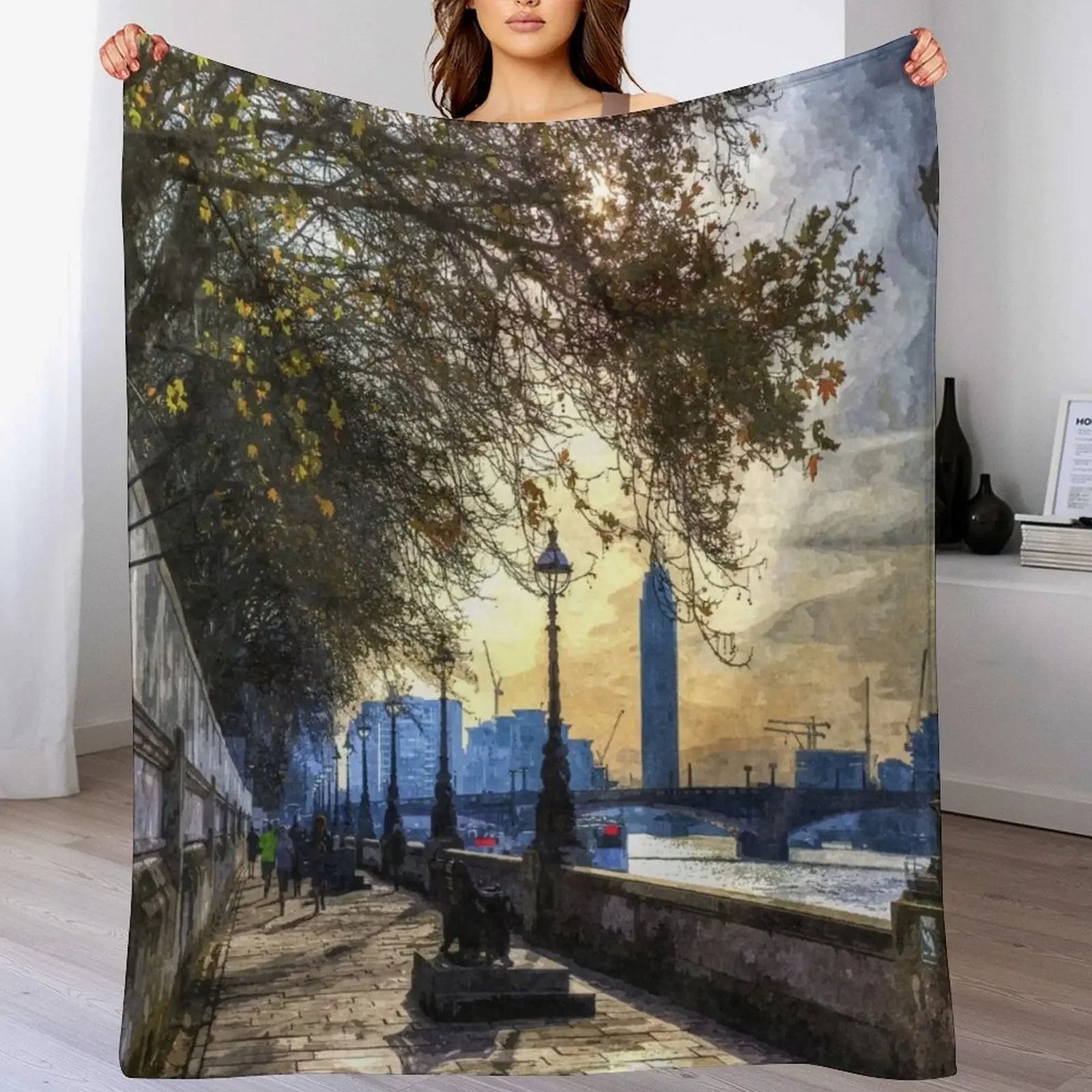 New River Thames Path Art Throw Blanket Stylish Warm Blanket for Living Room Bedroom
New River Thames Path Art Throw Blanket Stylish Warm Blanket for Living Room Bedroom