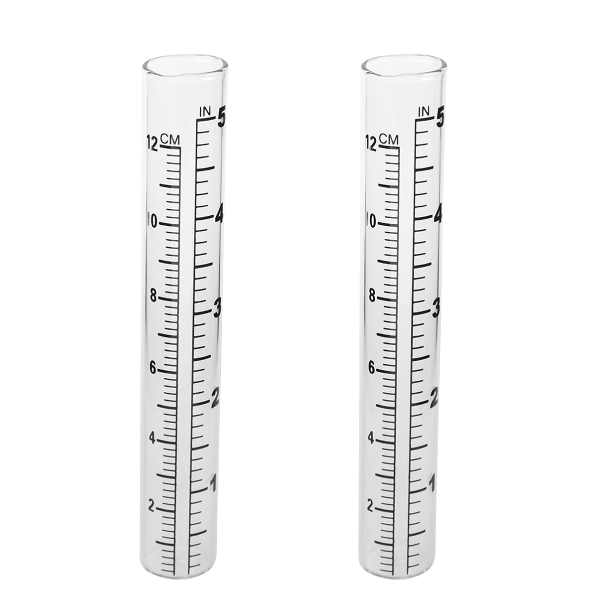 2 Pcs Rain Gauge Test Tube Tubes Rainfall Scale Precipitation Flat Guage Gage Lab Glass Garden
2 Pcs Rain Gauge Test Tube Tubes Rainfall Scale Precipitation Flat Guage Gage Lab Glass Garden