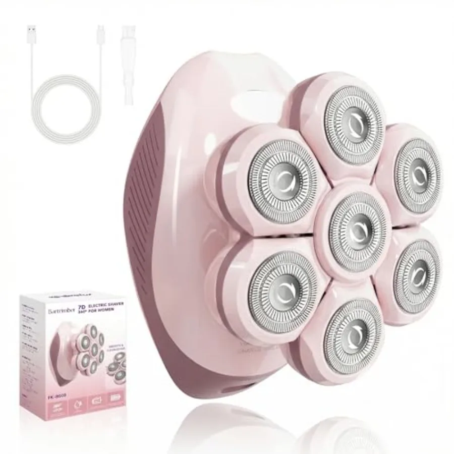 Electric Razors for Women Legs: 7D Fast and Painless Full-Body Shaver for Silk Skin Waterproof Lady Face Pubic Hair Remover w/L
Electric Razors for Women Legs: 7D Fast and Painless Full-Body Shaver for Silk Skin Waterproof Lady Face Pubic Hair Remover w/L