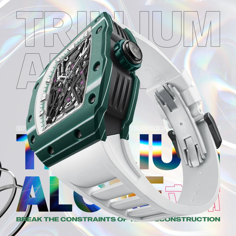 Мужские автоматические часы BONEST GATTI German Watch Explorer Series из карбонового волокна, модные, легкие, люксовые, с бочкообразным корпусом и скелетонизированным циферблатом
Мужские автоматические часы BONEST GATTI German Watch Explorer Series из карбонового волокна, модные, легкие, люксовые, с бочкообразным корпусом и скелетонизированным циферблатом