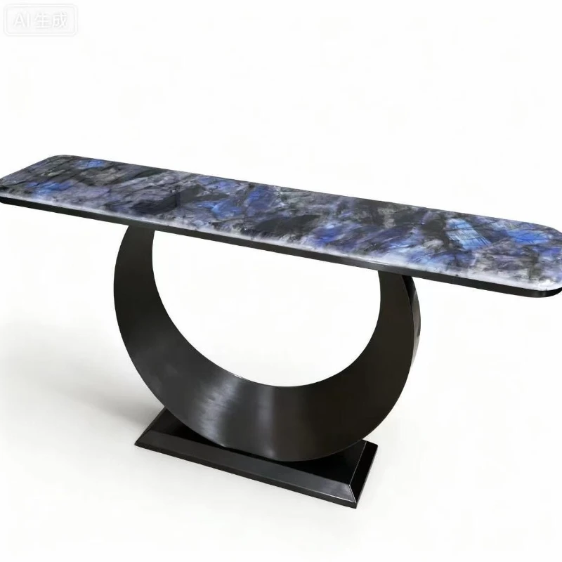 Metal light luxury rock slab entrance table against the wall ultra-narrow long case simple modern study
Metal light luxury rock slab entrance table against the wall ultra-narrow long case simple modern study