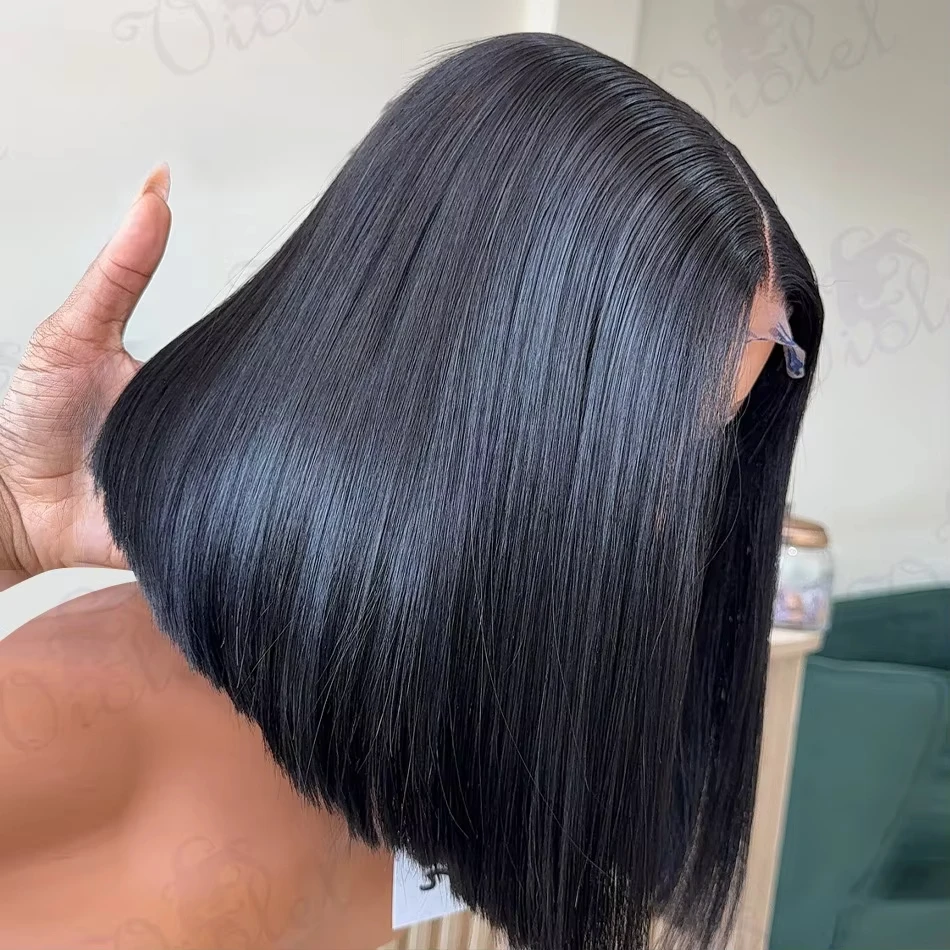 BOB Lace Front Wig Human Hair Straight 200% Density 13x4 HD Transparent Lace Frontal Wigs Bob Hair Lace Front Wig For Women
BOB Lace Front Wig Human Hair Straight 200% Density 13x4 HD Transparent Lace Frontal Wigs Bob Hair Lace Front Wig For Women