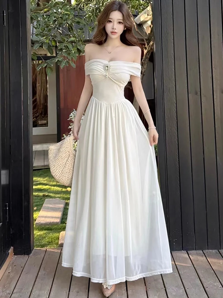 Women Fashion Mesh Chic Diamonds Chest Wrapping Sexy Long Dress 2026 Elegant Luxury Evening Dress Spring Korean Bodycon Vestidos
Women Fashion Mesh Chic Diamonds Chest Wrapping Sexy Long Dress 2026 Elegant Luxury Evening Dress Spring Korean Bodycon Vestidos