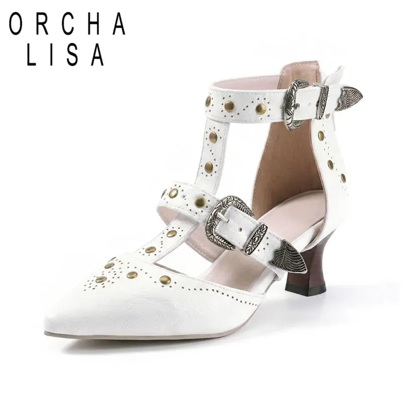 ORCHALISA Горячая новинка: Женские сандалии с острым носком, массивным каблуком 6 см, ремешком с пряжкой и заклепками, большие размеры 47, 48, 49, 50. Обувь в стиле панк. Весна.
ORCHALISA Горячая новинка: Женские сандалии с острым носком, массивным каблуком 6 см, ремешком с пряжкой и заклепками, большие размеры 47, 48, 49, 50. Обувь в стиле панк. Весна.