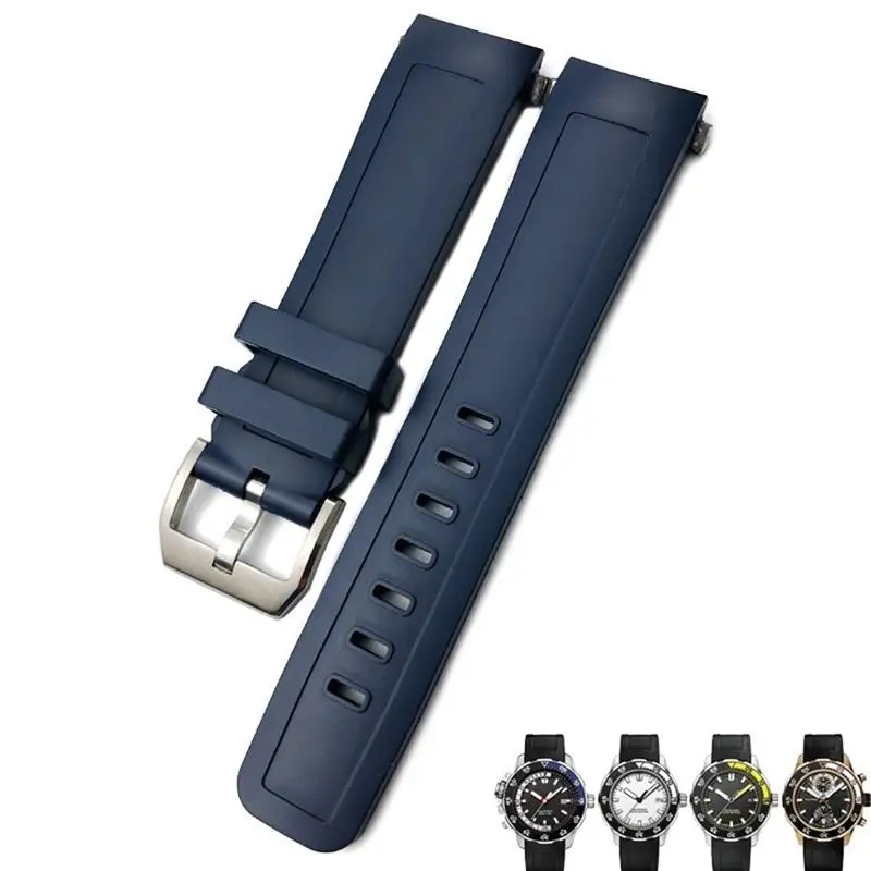 22mm Fluorine Rubber Watch Strap Soft Black Blue Watch Bands for IWC AQUATIMER FAMILY for Men Bracelet
22mm Fluorine Rubber Watch Strap Soft Black Blue Watch Bands for IWC AQUATIMER FAMILY for Men Bracelet