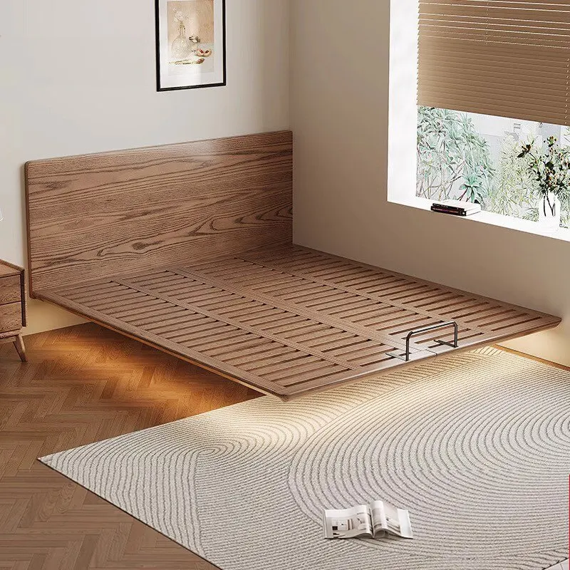 All solid wood ultra-thin bedside suspended bed pure solid wood bed frame small apartment ash wood double bed modern
All solid wood ultra-thin bedside suspended bed pure solid wood bed frame small apartment ash wood double bed modern