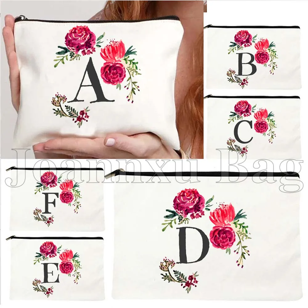 Botanical Floral Monogram Watercolor Red Rose Flowers Initial Letter Gifts Canvas Cosmetic Makeup Travel Bags Pencil Case Pouch
Botanical Floral Monogram Watercolor Red Rose Flowers Initial Letter Gifts Canvas Cosmetic Makeup Travel Bags Pencil Case Pouch