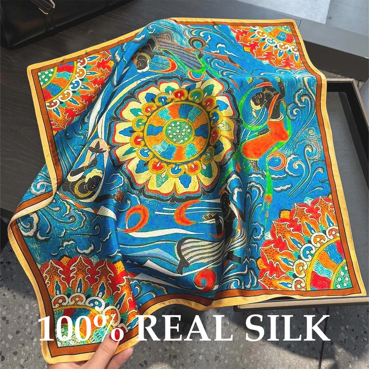 New 100% Real Silk Scarf Women Bandana Sun Protection Square Scarves Wrap Kerchief Silk Hijab Fashion Bufanda Echarpe Pashmina
New 100% Real Silk Scarf Women Bandana Sun Protection Square Scarves Wrap Kerchief Silk Hijab Fashion Bufanda Echarpe Pashmina