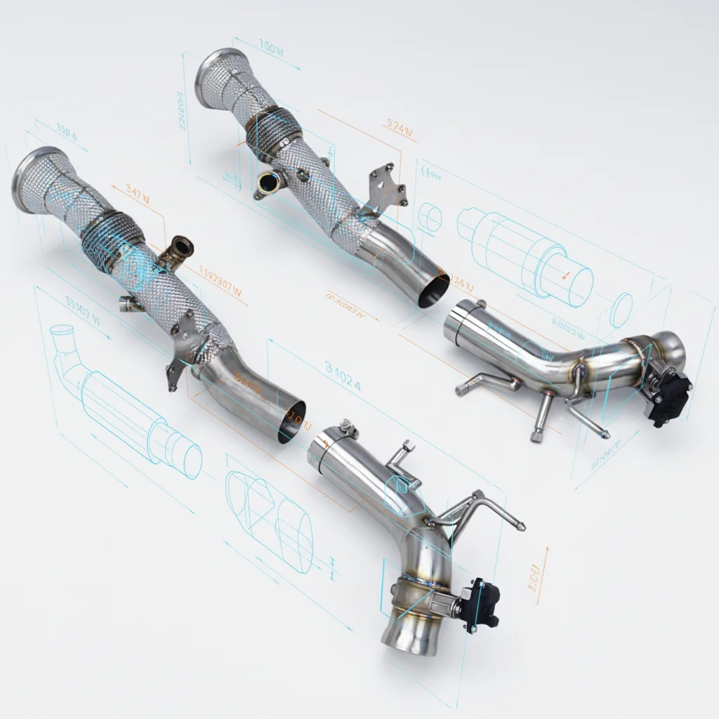 YK Performance Straight Downpipe Valvetronic Axle Back For Ferrari 296 GTB V6 3.0T 2021-2024 Full Exhaust System Race Catback
YK Performance Straight Downpipe Valvetronic Axle Back For Ferrari 296 GTB V6 3.0T 2021-2024 Full Exhaust System Race Catback