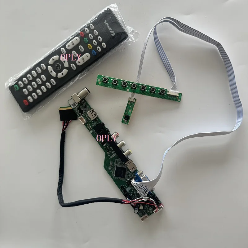 HDMI-compatible RF TV Controller board Kit USB AV VGA Audio for N156BGE N156BGE-L41 N156BGE-L31 15.6" 1366X768 LED Screen LCD
HDMI-compatible RF TV Controller board Kit USB AV VGA Audio for N156BGE N156BGE-L41 N156BGE-L31 15.6" 1366X768 LED Screen LCD