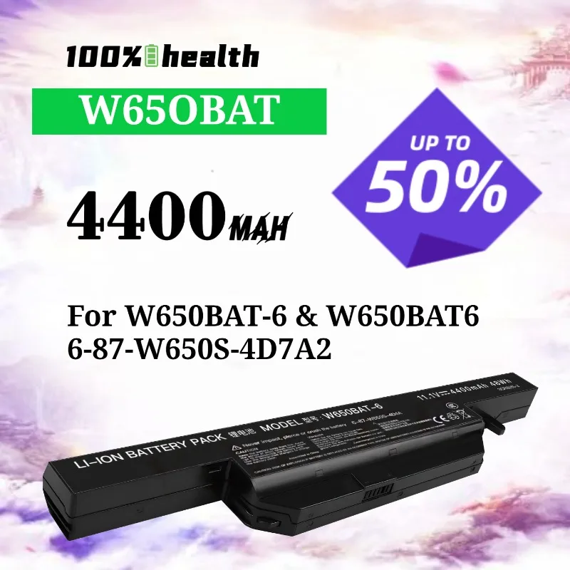 W650BAT 4400mAh Laptop Battery for CLEVO 6-87-W650S-4D7A2 Lithium Rechargeable Battery
W650BAT 4400mAh Laptop Battery for CLEVO 6-87-W650S-4D7A2 Lithium Rechargeable Battery